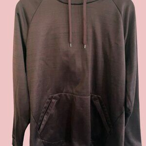 Tek Gear Warmtek Hoodie Men M Blood Red Fleece Lined Pullover Drawstring Pockets